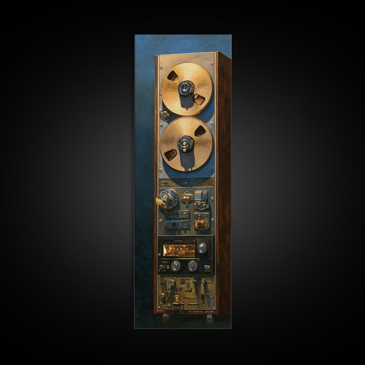 Reel to Reel Tape Machine Canvas Print, Recording Studio Art, Music Studio, Studio Decor, Fine Art, Analog, Modern Decor, RSA-1x3-38