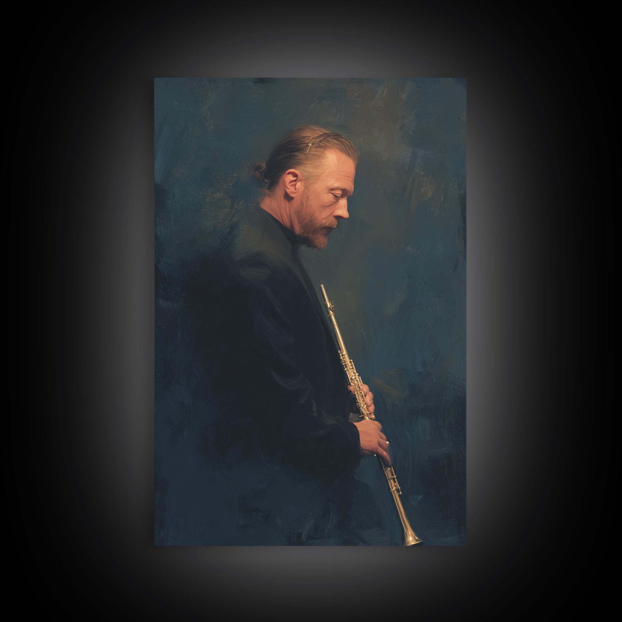 Conductor Baton and Sheet Shapes Without Text Framed Canvas Print, Recording Studio Art, Home Decor, Studio Decor, Analog, RSA-2x3-26