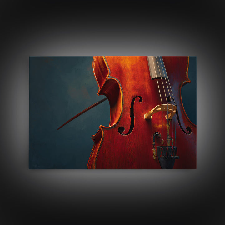 Cello Curve Closeup Canvas Print, Recording Studio Art, Digital Download Art, Studio Decor, Analog, Downloadable Print, RSA-3x2-48