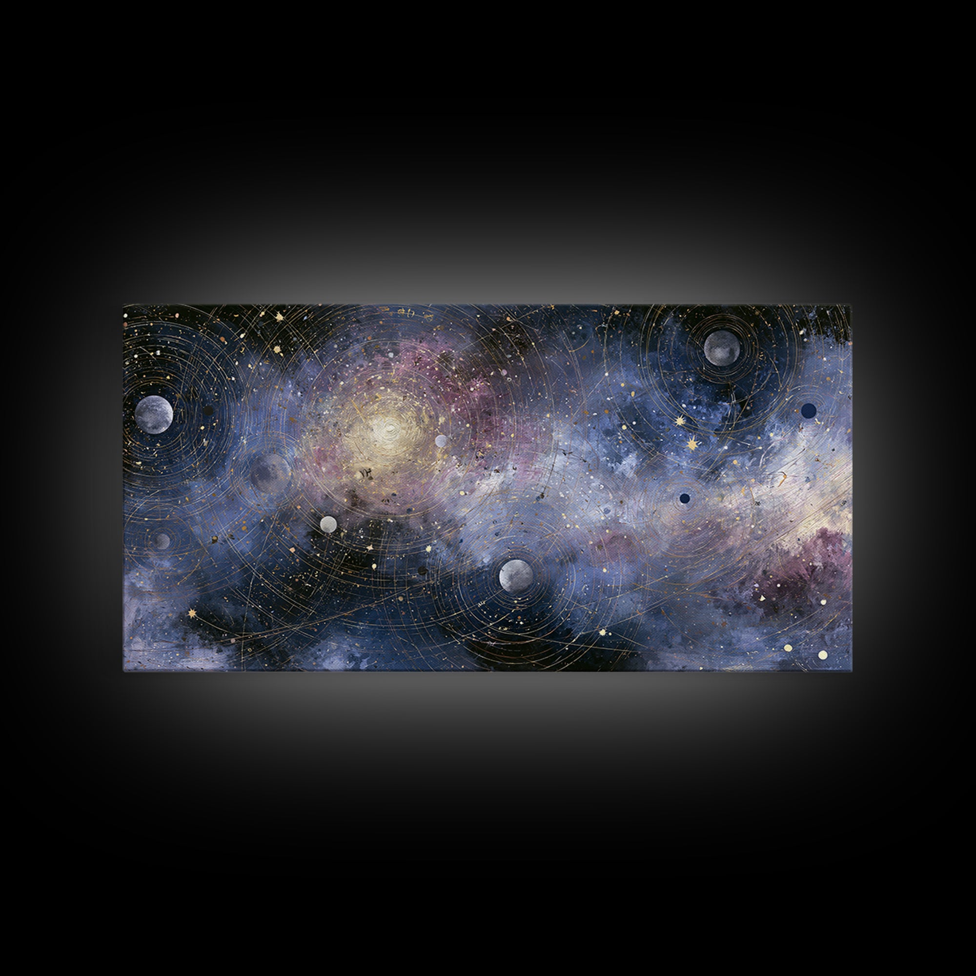 Distant Star Cluster Canvas Print, Space Art, Art Prints, Spa Decor, Fine Art, Serenity, Abstract Wall Art, Modern Wall Art, SAR-2x1-64