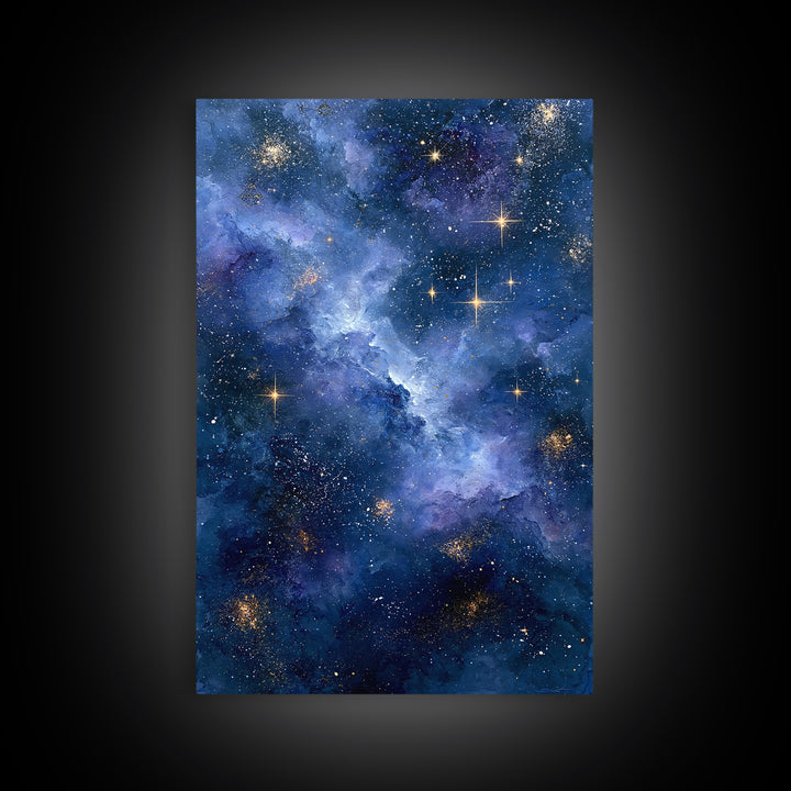 Distant Star Cluster Framed Canvas Print, Space Art, Gallery Decor, Spa Decor, Fine Art, Serenity, Home Decor, Poster, SAR-2x3-28