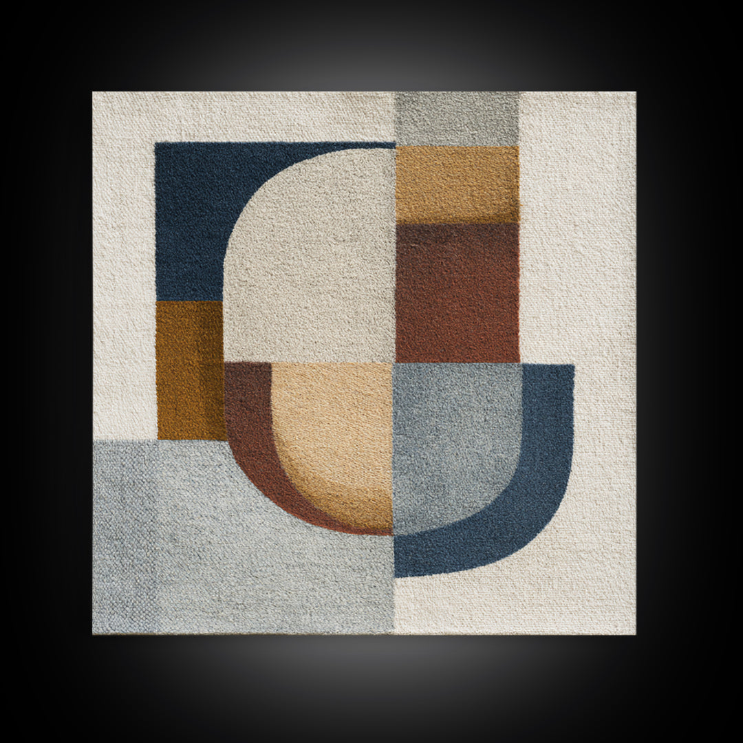 Soft Wool Texture Abstract Canvas Print, Scandinavian Art, Farmhouse Decor, Living Room Decor, Abstract Art, Nordic, SCA-1x1-19