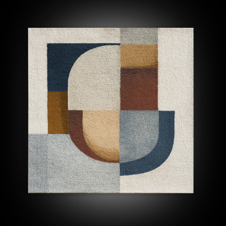 Soft Wool Texture Abstract Canvas Print, Scandinavian Art, Farmhouse Decor, Living Room Decor, Abstract Art, Nordic, SCA-1x1-19