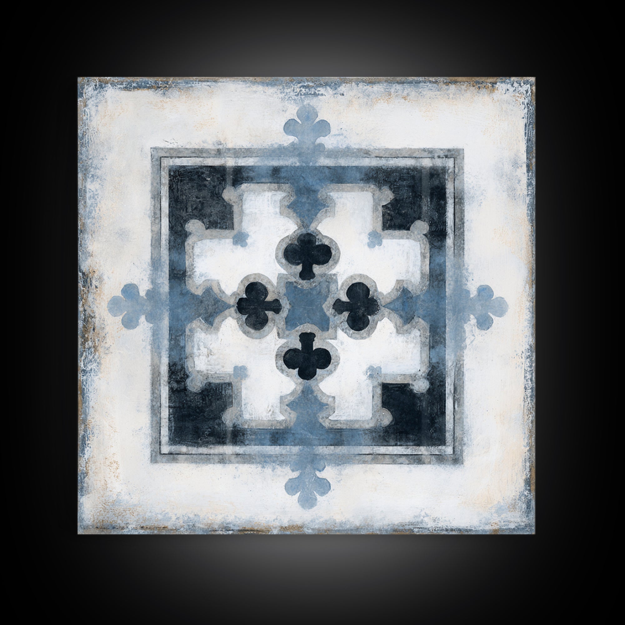 Scandinavian Textile Pattern Framed Canvas Print, Scandinavian Art, Wall Art, Living Room Decor, Fine Art, Nordic, SCA-1x1-88