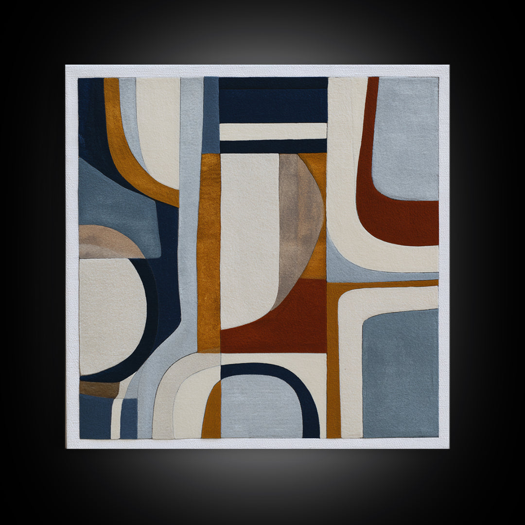 Soft Wool Texture Abstract Canvas Print, Scandinavian Art, Minimalist Decor, Living Room Decor, Abstract Art, Nordic, SCA-1x1-91