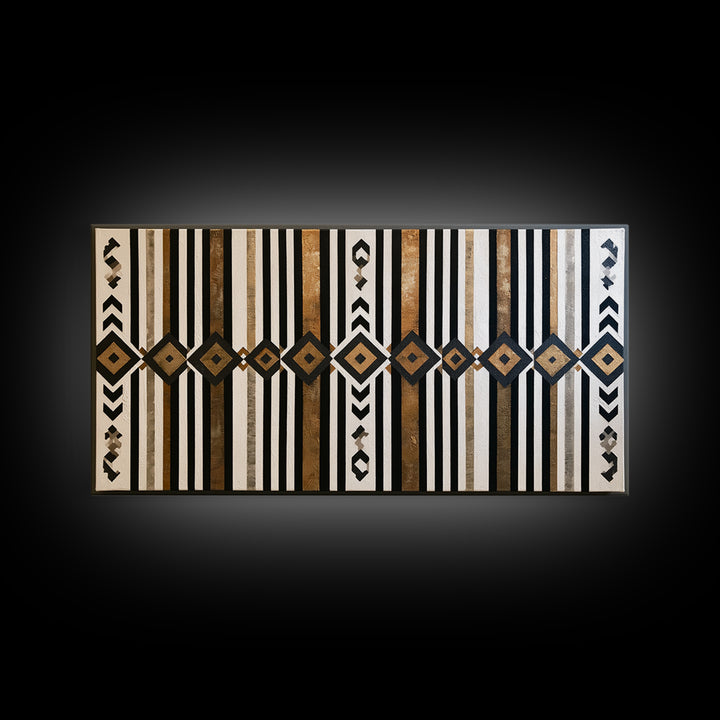 Scandinavian Textile Pattern Framed Canvas Print, Scandinavian Art, Abstract Wall Art, Living Room Decor, Fine Art, Nordic, SCA-2x1-84