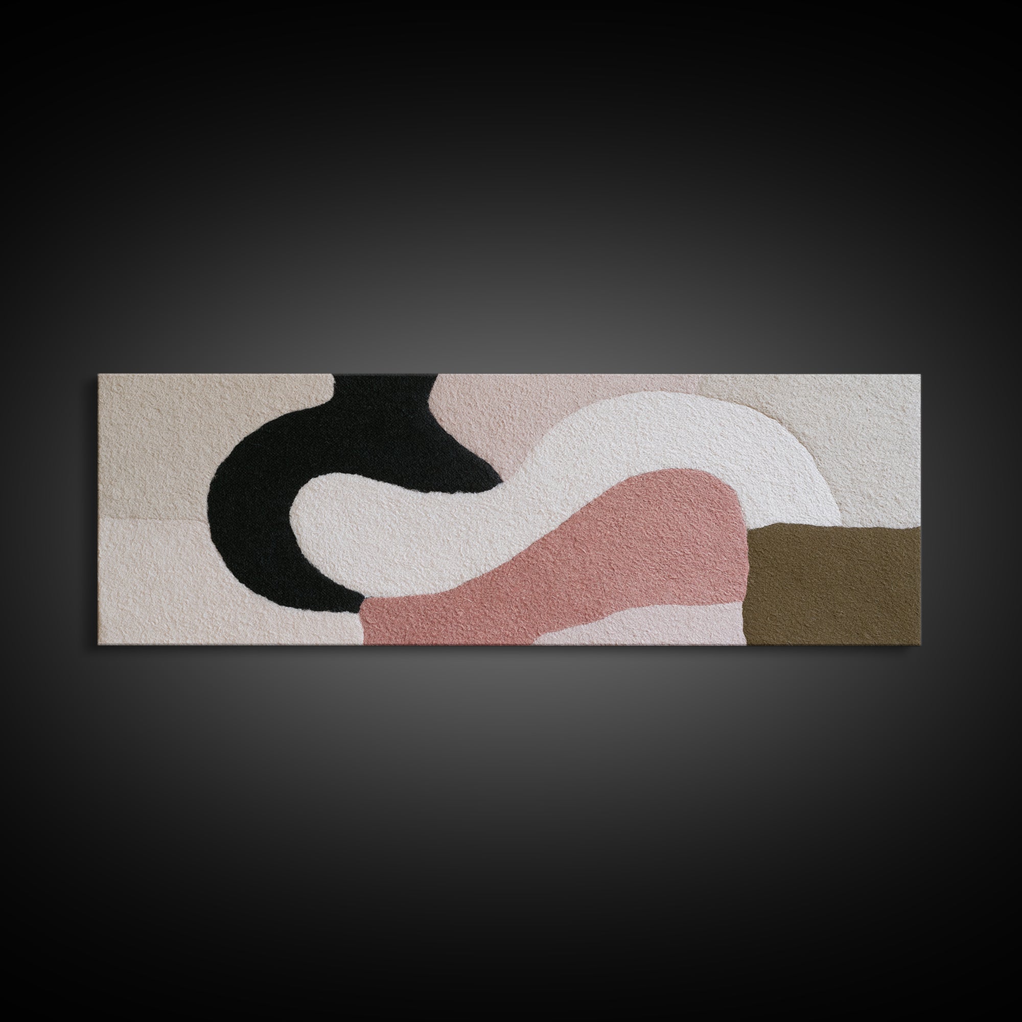 Soft Wool Texture Abstract Canvas Print, Scandinavian Art, Modern Decor, Living Room Decor, Abstract Art, Nordic, Wall Decor, SCA-3x1-11