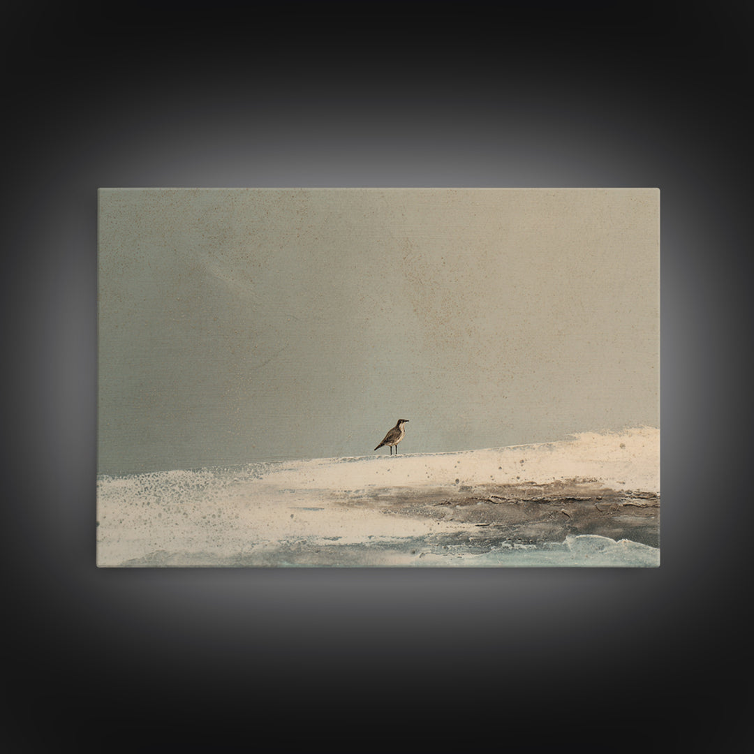 Nordic Folk Bird Framed Canvas Print, Scandinavian Art, Scandinavian, Living Room Decor, Fine Art, Nordic, Wall Art, Home Decor, SCA-3x2-15