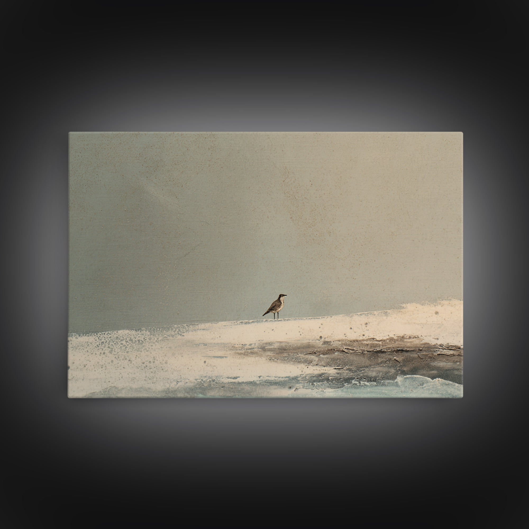 Nordic Folk Bird Framed Canvas Print, Scandinavian Art, Scandinavian, Living Room Decor, Fine Art, Nordic, Wall Art, Home Decor, SCA-3x2-15