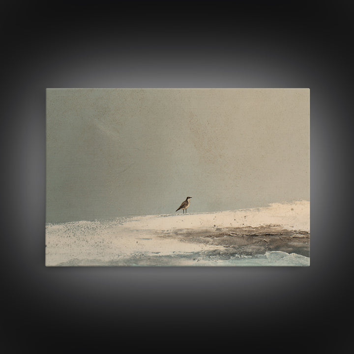 Nordic Folk Bird Framed Canvas Print, Scandinavian Art, Scandinavian, Living Room Decor, Fine Art, Nordic, Wall Art, Home Decor, SCA-3x2-15