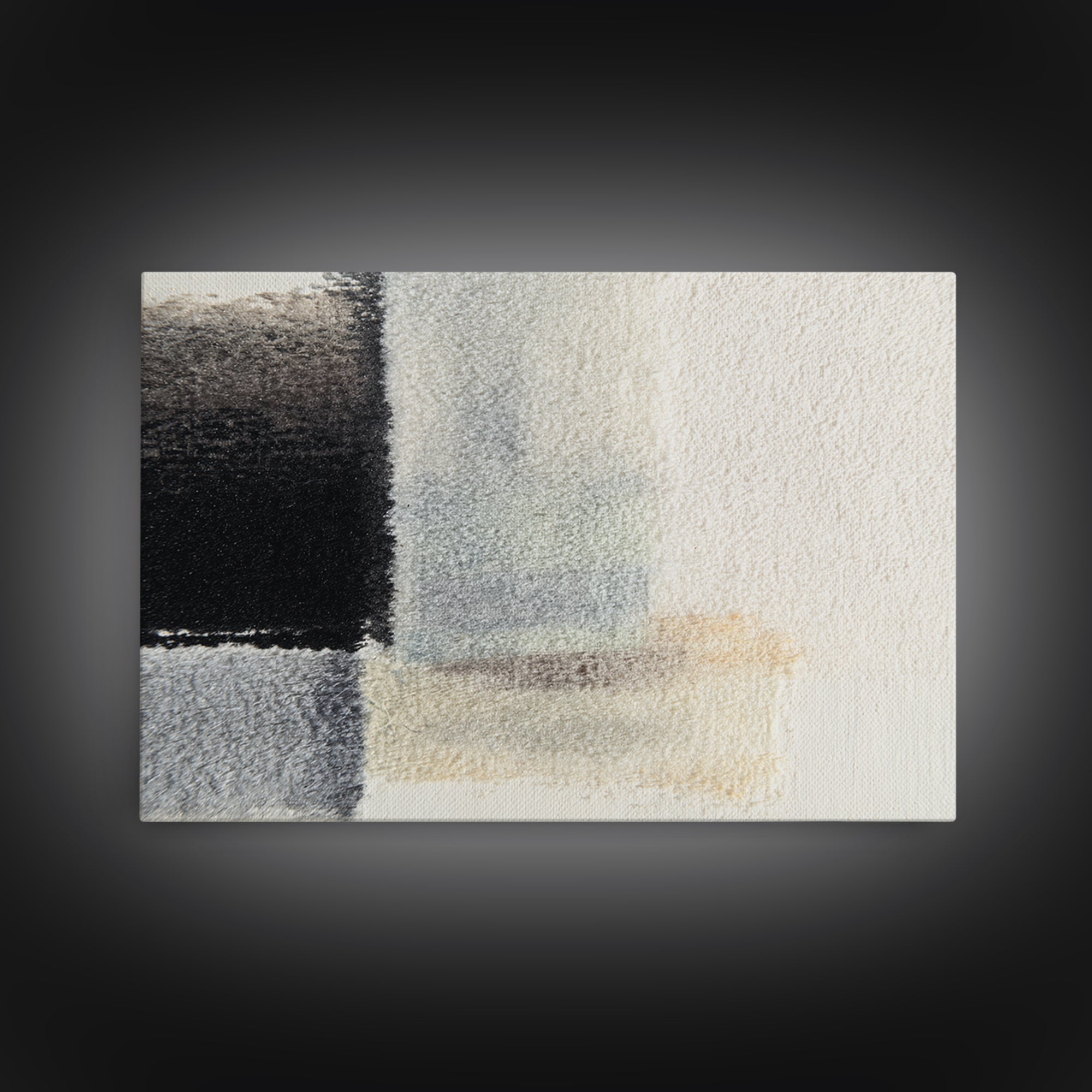 Soft Wool Texture Abstract Framed Canvas Print, Scandinavian Art, Modern Wall Art, Living Room Decor, Abstract Art, Nordic, SCA-3x2-95