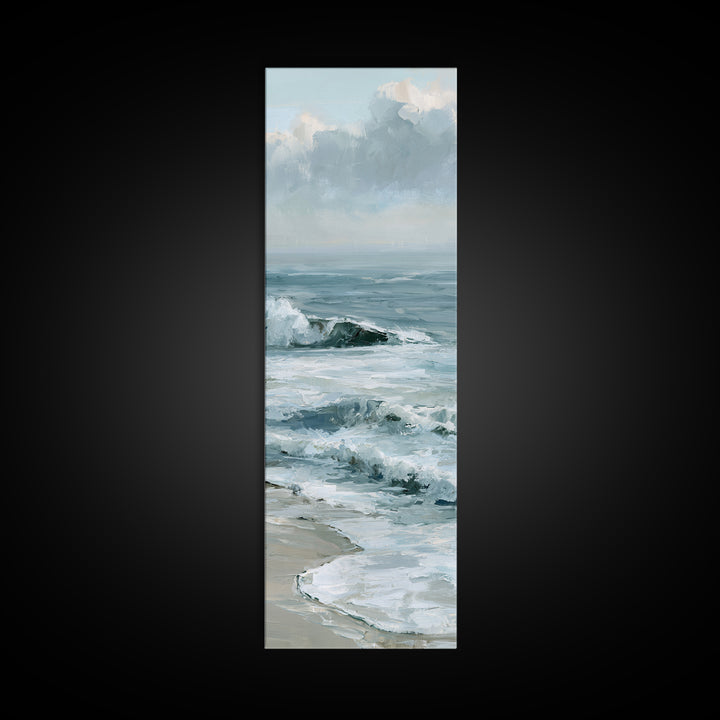 Calm Blue Horizon Canvas Print, Seascape Art, Coastal Wall Art, Coastal Decor, Fine Art, Seascape, Luxury Decor, Room Decor, SEA-1x3-14