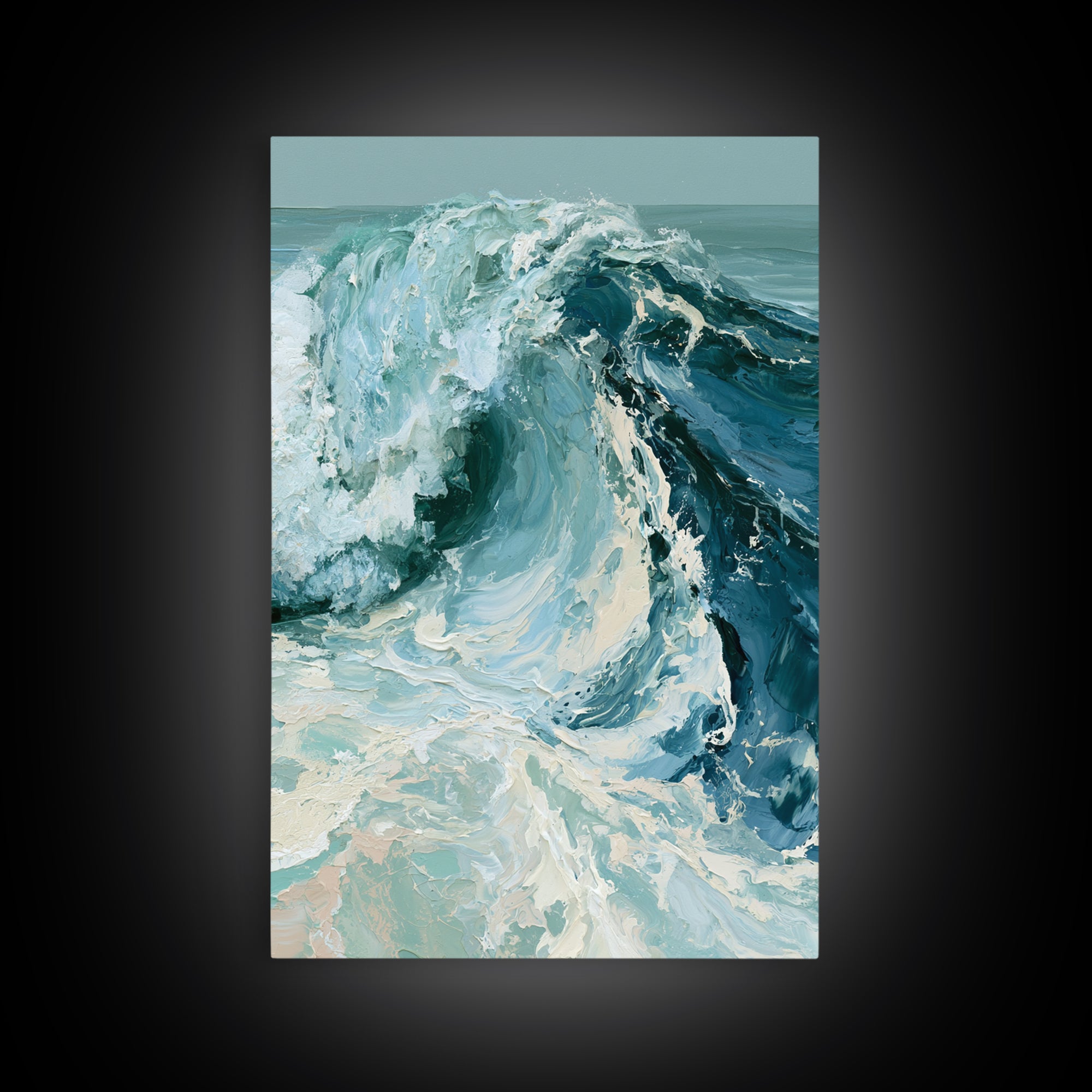 Wild Atlantic Wave Canvas Print, Seascape Art, Original Painting, Coastal Decor, Fine Art, Seascape, Living Room Decor, SEA-2x3-49
