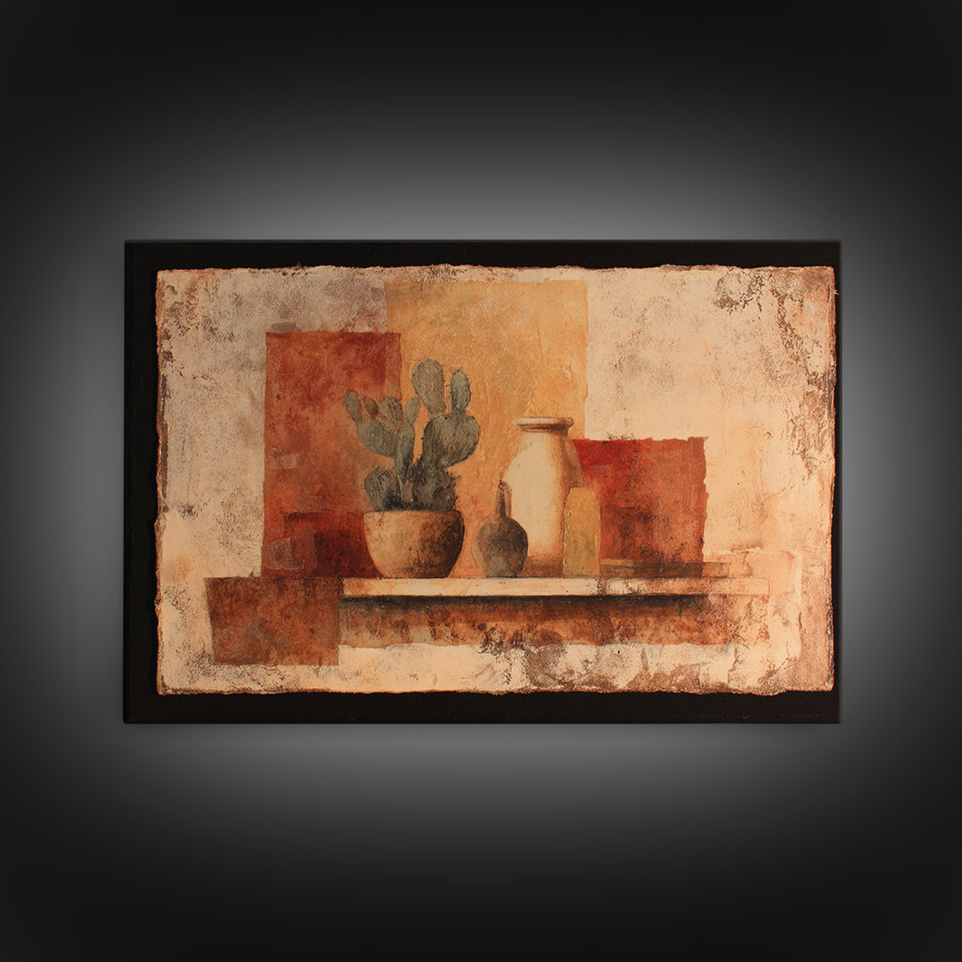 Saguaro Cactus under Enormous Sunset Canvas Print, Southwestern Art, Landscape Art, Southwestern Decor, Fine Art, Mesa, SOU-3x2-30