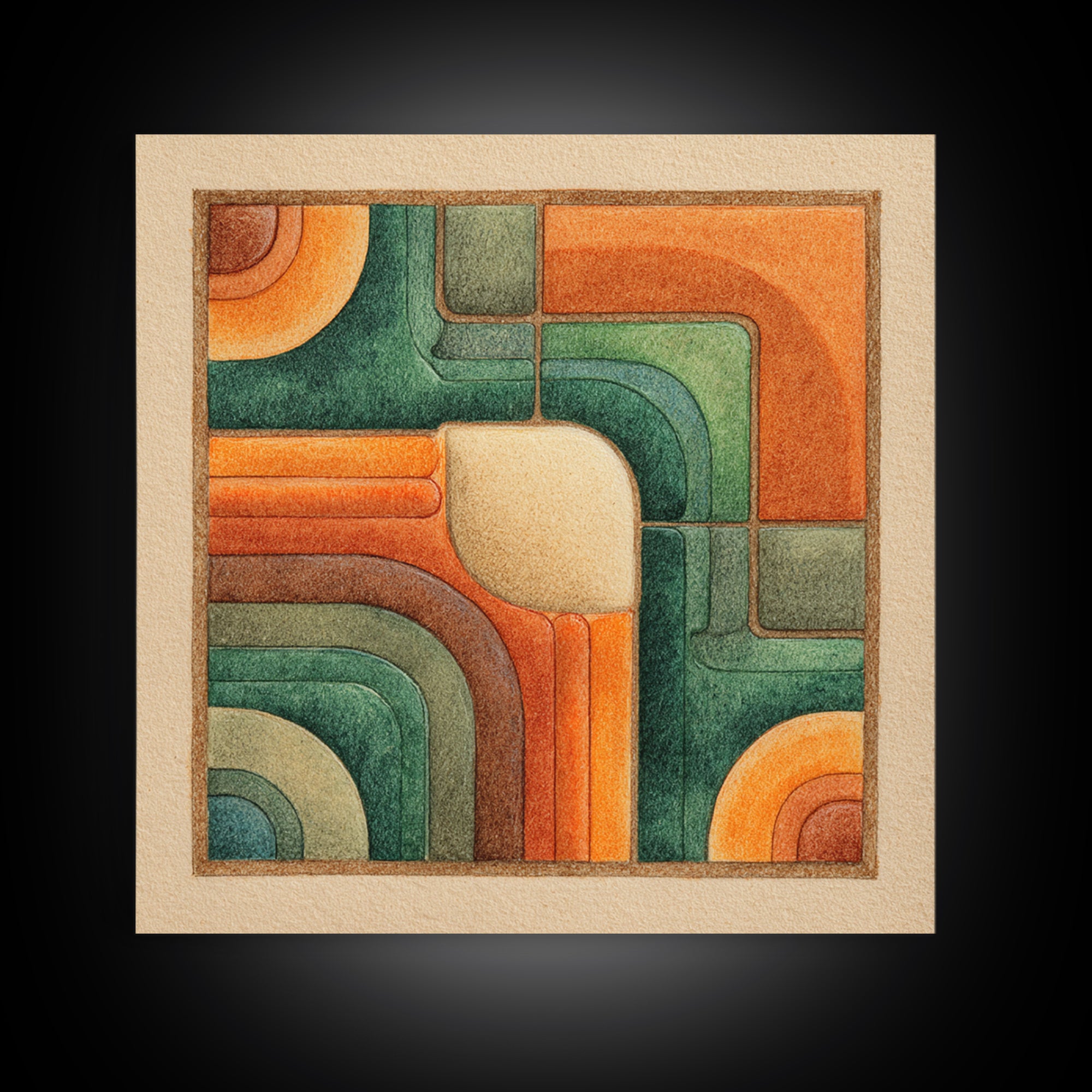 Pebble Texture Abstract Canvas Print, Spa Art, Abstract Print, Spa Decor, Abstract Art, Serenity, Esthetician Decor, SPA-1x1-15