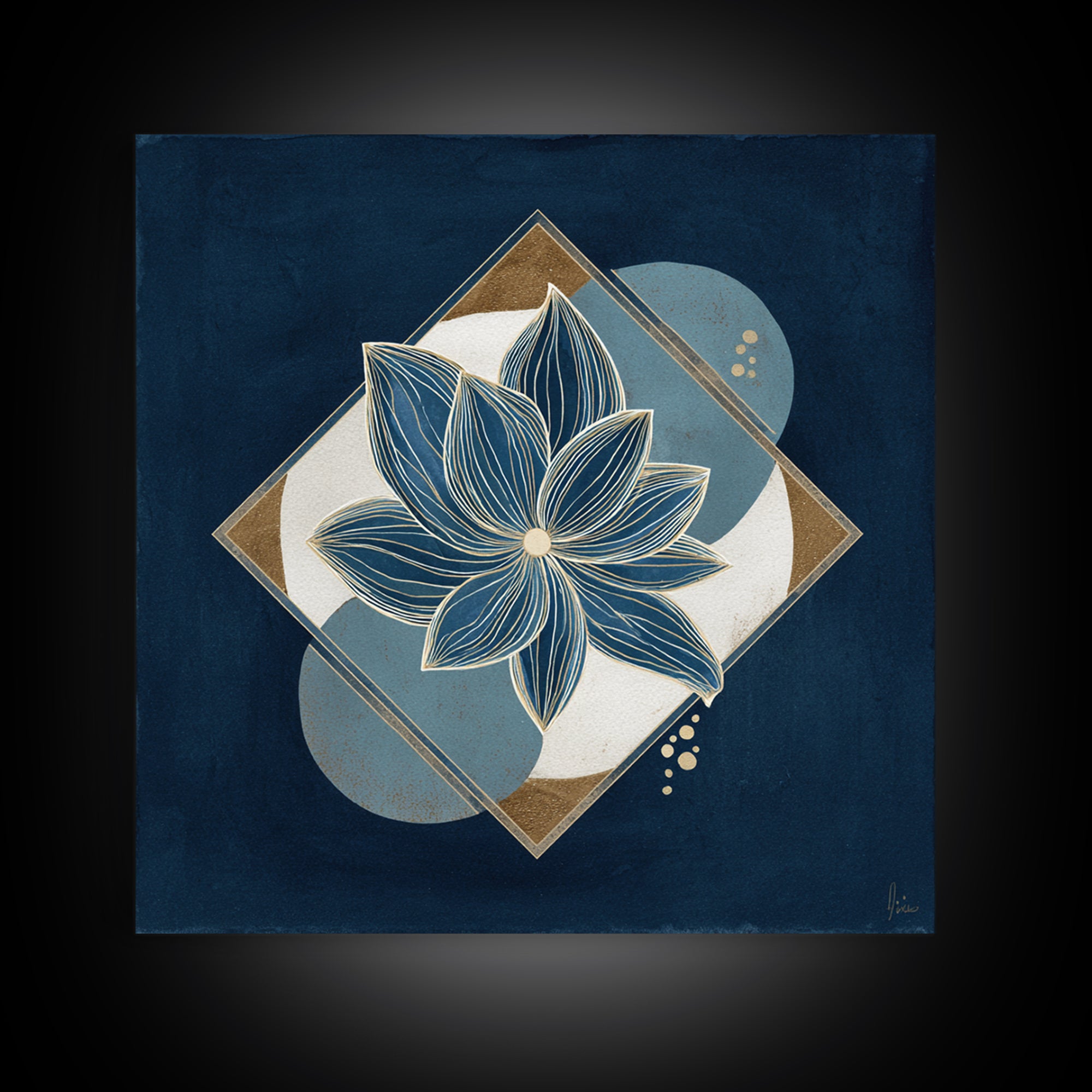 Sage and Ivory Geometric Calm Composition Framed Canvas Print, Spa Art, Neutral Decor, Spa Decor, Fine Art, Serenity, SPA-1x1-21