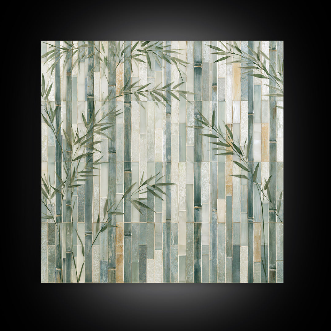 Misty Bamboo Forest Canvas Print, Spa Art, Fine Art Print, Spa Decor, Fine Art, Serenity, Wall Decor, Printable Wall Art, SPA-1x1-5