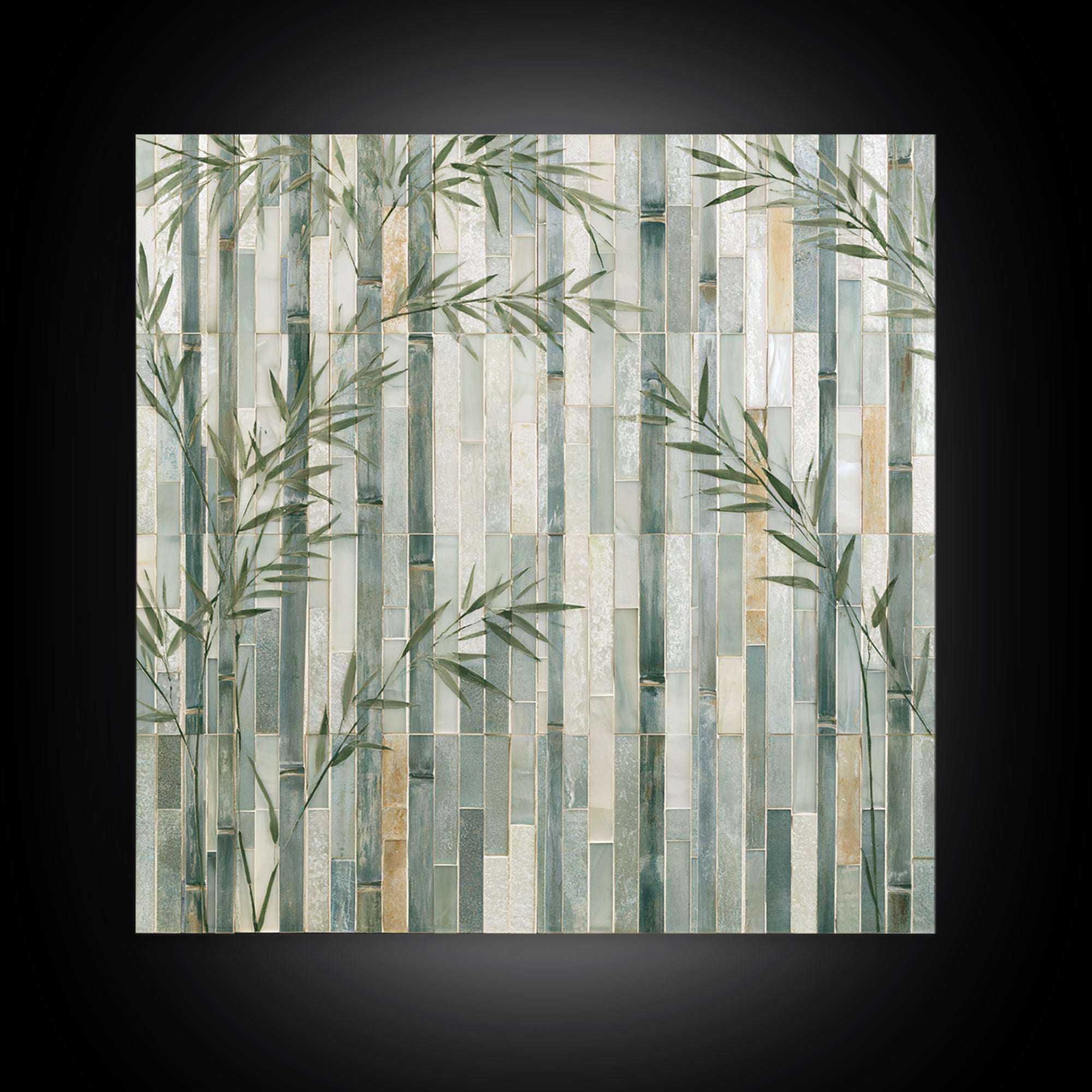 Misty Bamboo Forest Canvas Print, Spa Art, Fine Art Print, Spa Decor, Fine Art, Serenity, Wall Decor, Printable Wall Art, SPA-1x1-5