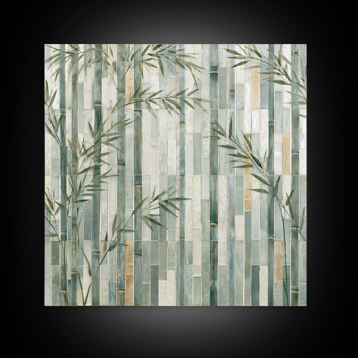 Misty Bamboo Forest Canvas Print, Spa Art, Fine Art Print, Spa Decor, Fine Art, Serenity, Wall Decor, Printable Wall Art, SPA-1x1-5