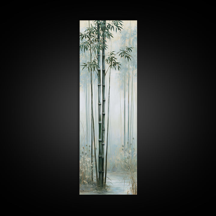 Misty Bamboo Forest Canvas Print, Spa Art, Printable Art, Spa Decor, Fine Art, Serenity, Fine Art Photography, Animal Art, SPA-1x3-65
