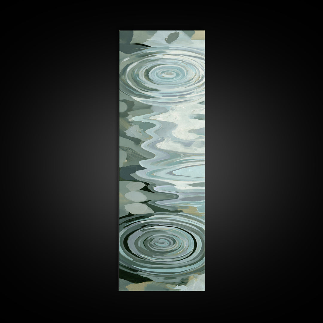 Abstract Water Ripples Canvas Print, Spa Art, Wall Art, Spa Decor, Abstract Art, Serenity, Dog Wall Art, Abstract Print, SPA-1x3-90
