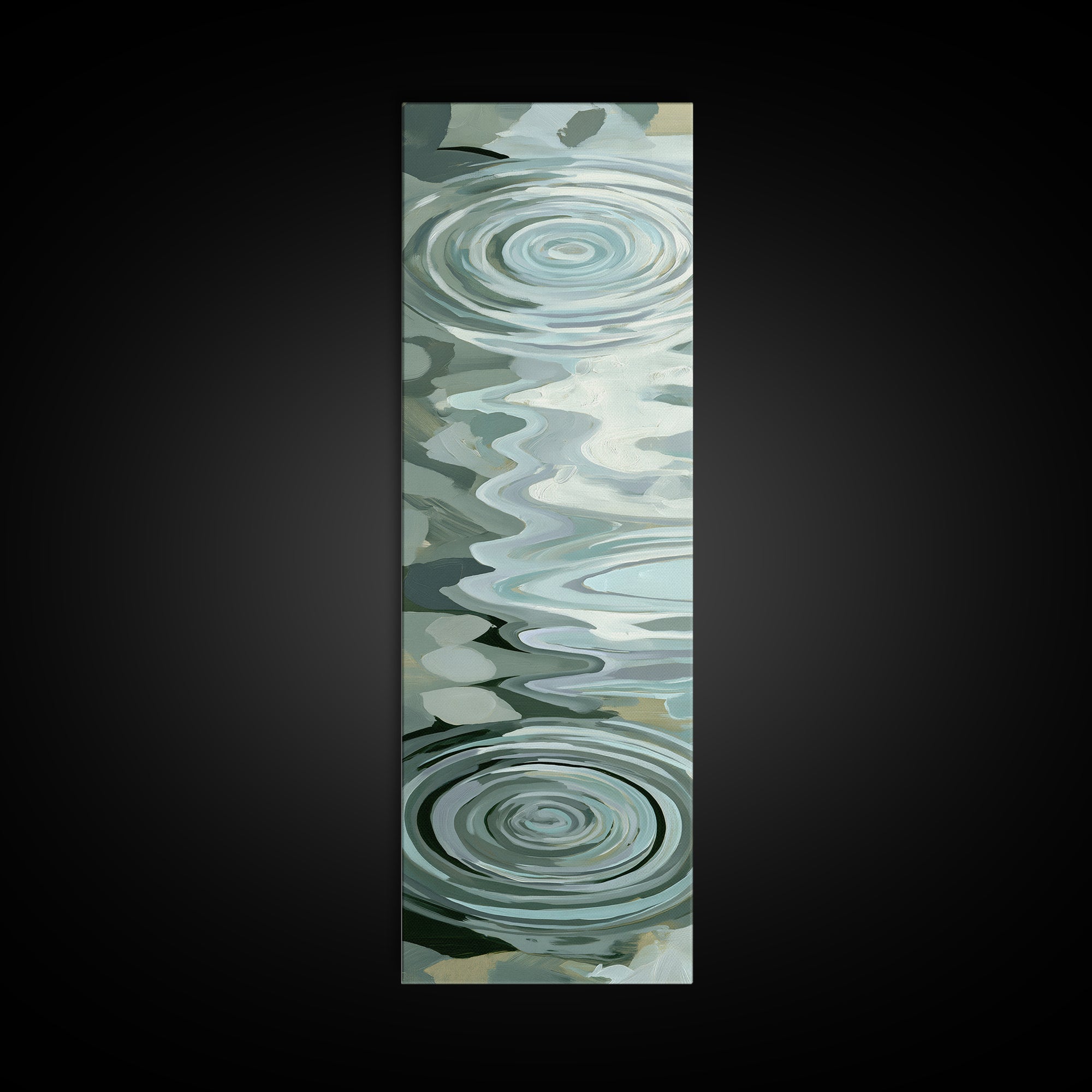 Abstract Water Ripples Canvas Print, Spa Art, Wall Art, Spa Decor, Abstract Art, Serenity, Dog Wall Art, Abstract Print, SPA-1x3-90