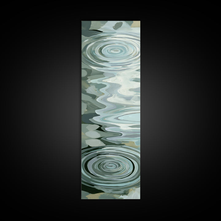 Abstract Water Ripples Canvas Print, Spa Art, Wall Art, Spa Decor, Abstract Art, Serenity, Dog Wall Art, Abstract Print, SPA-1x3-90