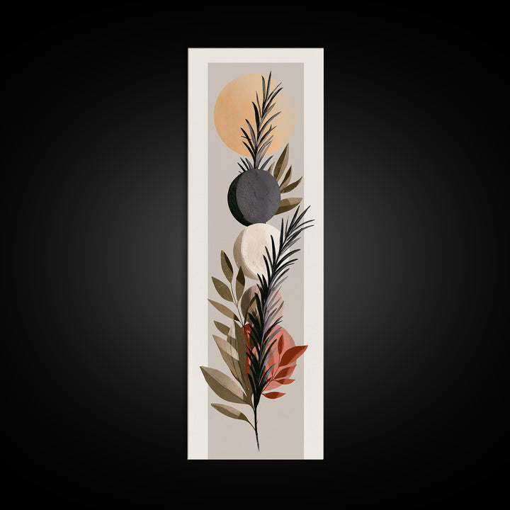 Botanical Herbal Arrangement Canvas Print, Spa Art, Room Decor, Spa Decor, Fine Art, Serenity, Nature Prints, Travel Poster, SPA-1x3-98