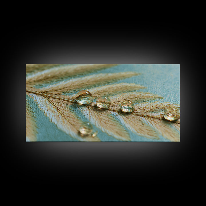 Fern Leaf Closeup Canvas Print, Spa Art, Abstract, Spa Decor, Fine Art, Serenity, City Art, Spa Wall Art, Teen Girl Room Decor, SPA-2x1-31