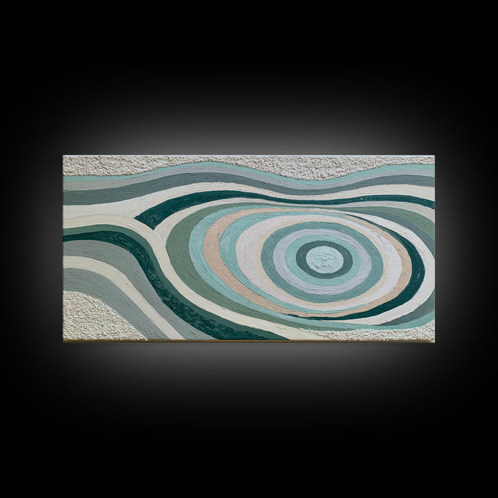 Sand Garden Lines Framed Canvas Print, Spa Art, Fine Art Photography, Spa Decor, Oil Painting, Serenity, Wildlife Wall Art, SPA-2x1-80