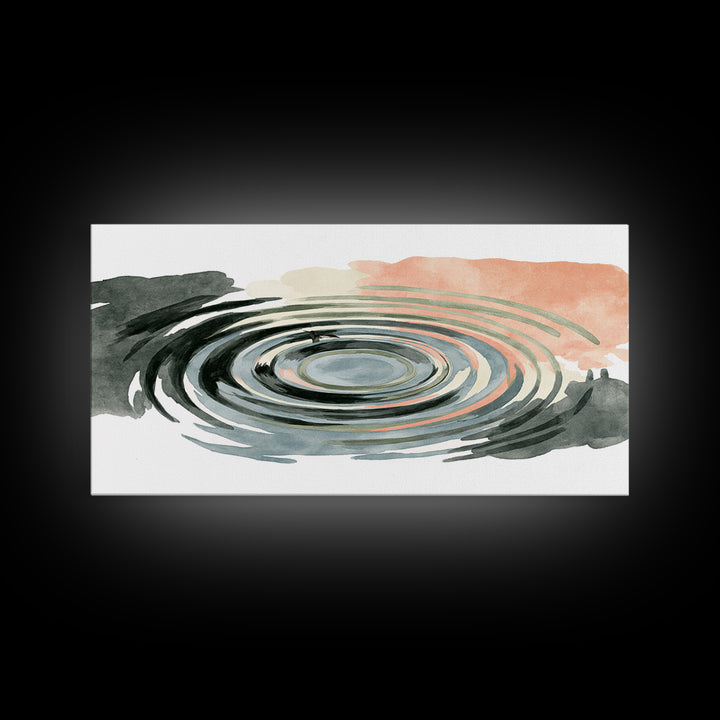 Abstract Water Ripples Canvas Print, Spa Art, Nature Prints, Spa Decor, Abstract Art, Serenity, Dog Groomer Gifts, Salon Decor, SPA-2x1-98