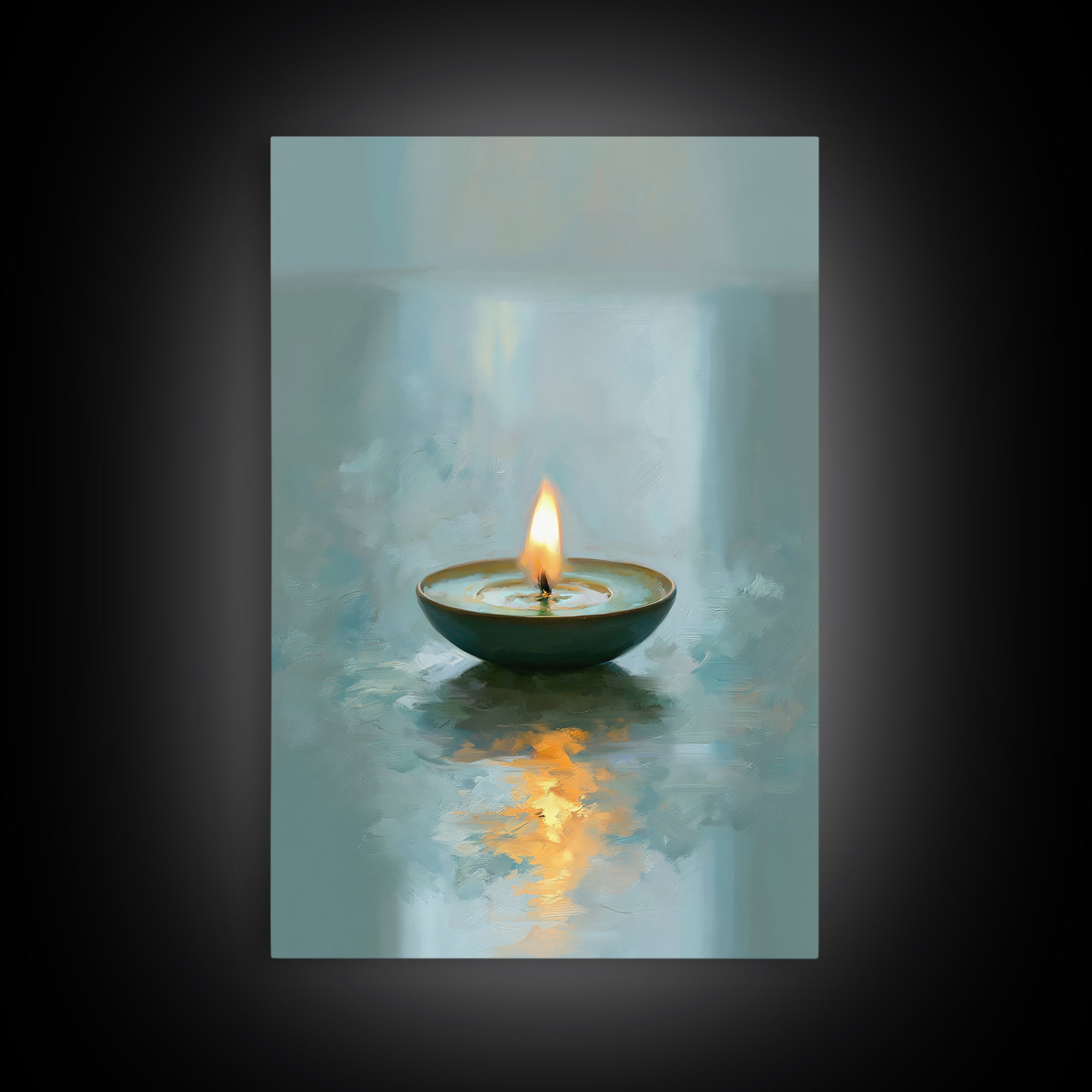 Warm Candle Flame Canvas Print, Spa Art, Fine Art Photography, Spa Decor, Fine Art, Serenity, Wildlife Wall Art, Gallery Decor, SPA-2x3-65
