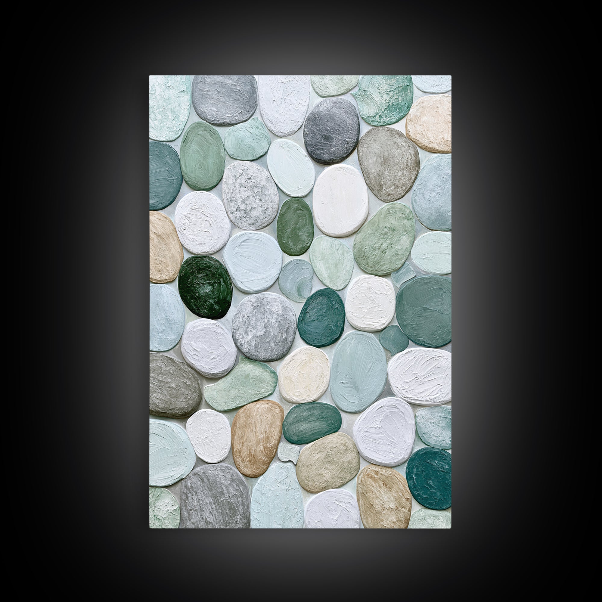 Pebble Texture Abstract Canvas Print, Spa Art, Fine Art Photography, Spa Decor, Fine Art, Serenity, Wildlife Wall Art, SPA-2x3-71