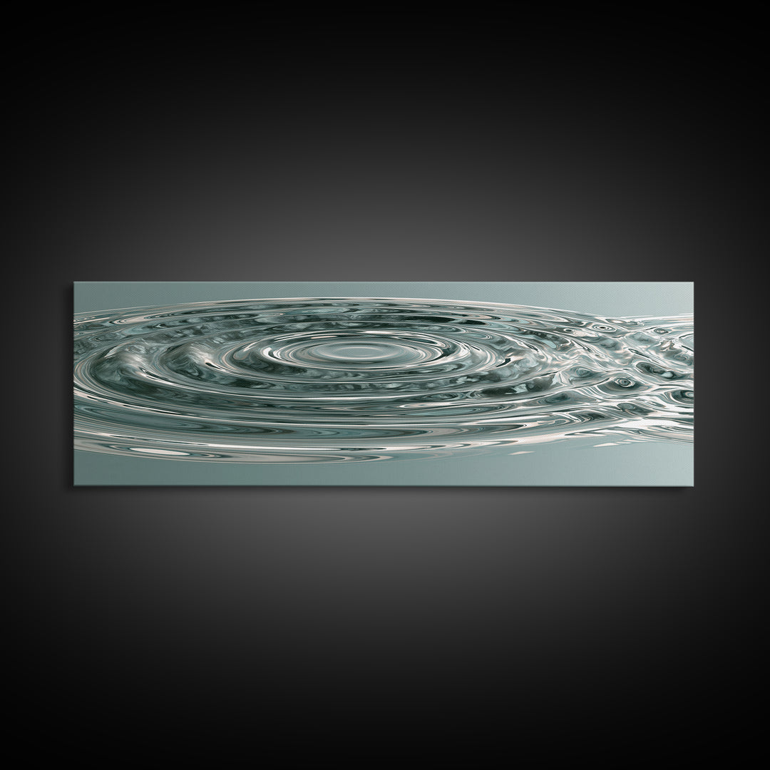 Abstract Water Ripples Canvas Print, Spa Art, Fashion Wall Art, Spa Decor, Abstract Art, Serenity, Modern Decor, Fine Art Print, SPA-3x1-46