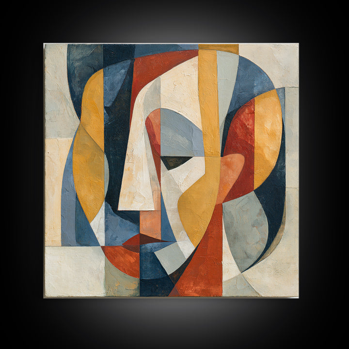 Abstract Aura Portrait Framed Canvas Print, Spiritual Art, Canvas Wall Art, Living Room Decor, Fine Art, Spirit, SPI-1x1-16