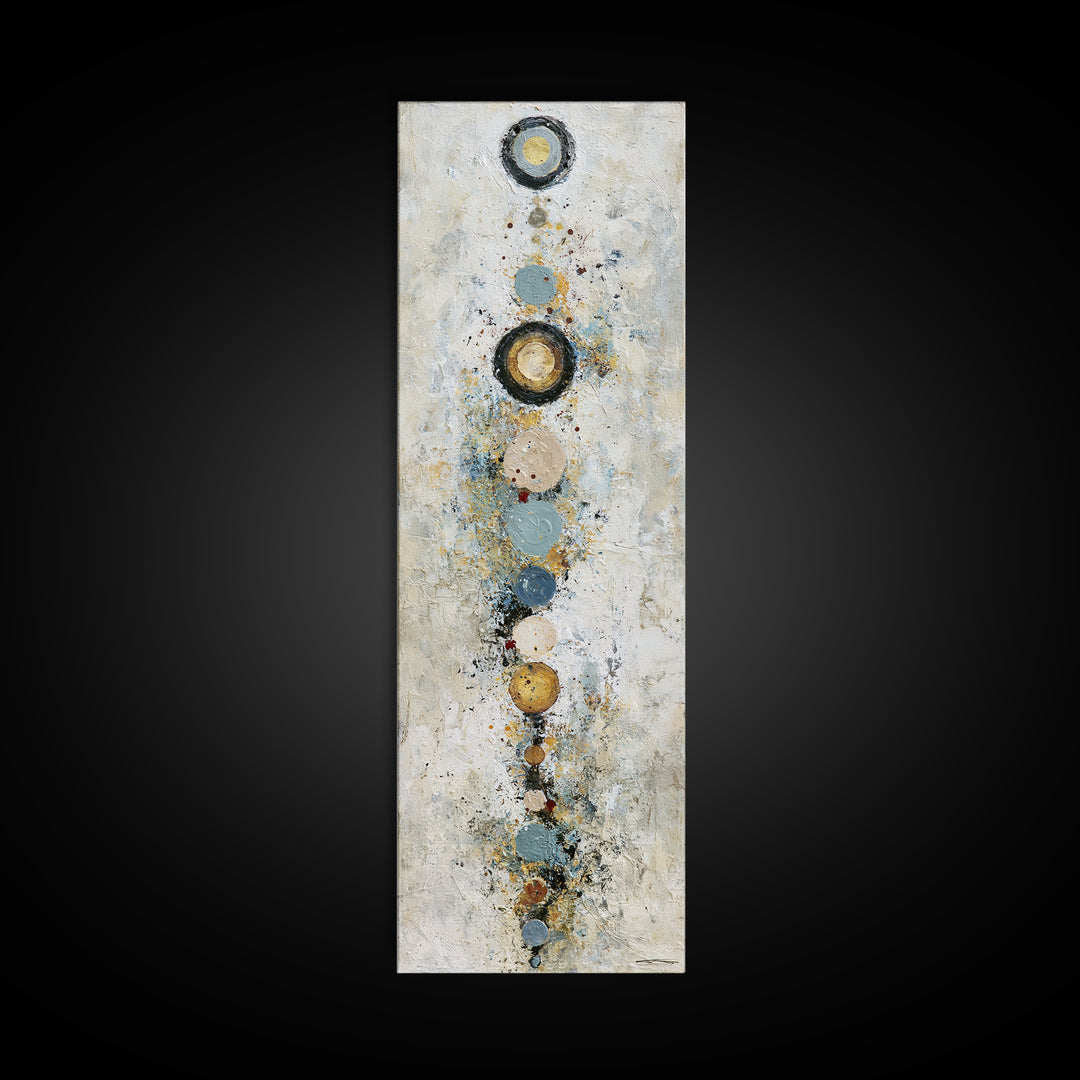 Chakra Inspired Figure in Soft Colors Framed Canvas Print, Spiritual Art, Canvas Wall Art, Living Room Decor, Fine Art, Spirit, SPI-1x3-91