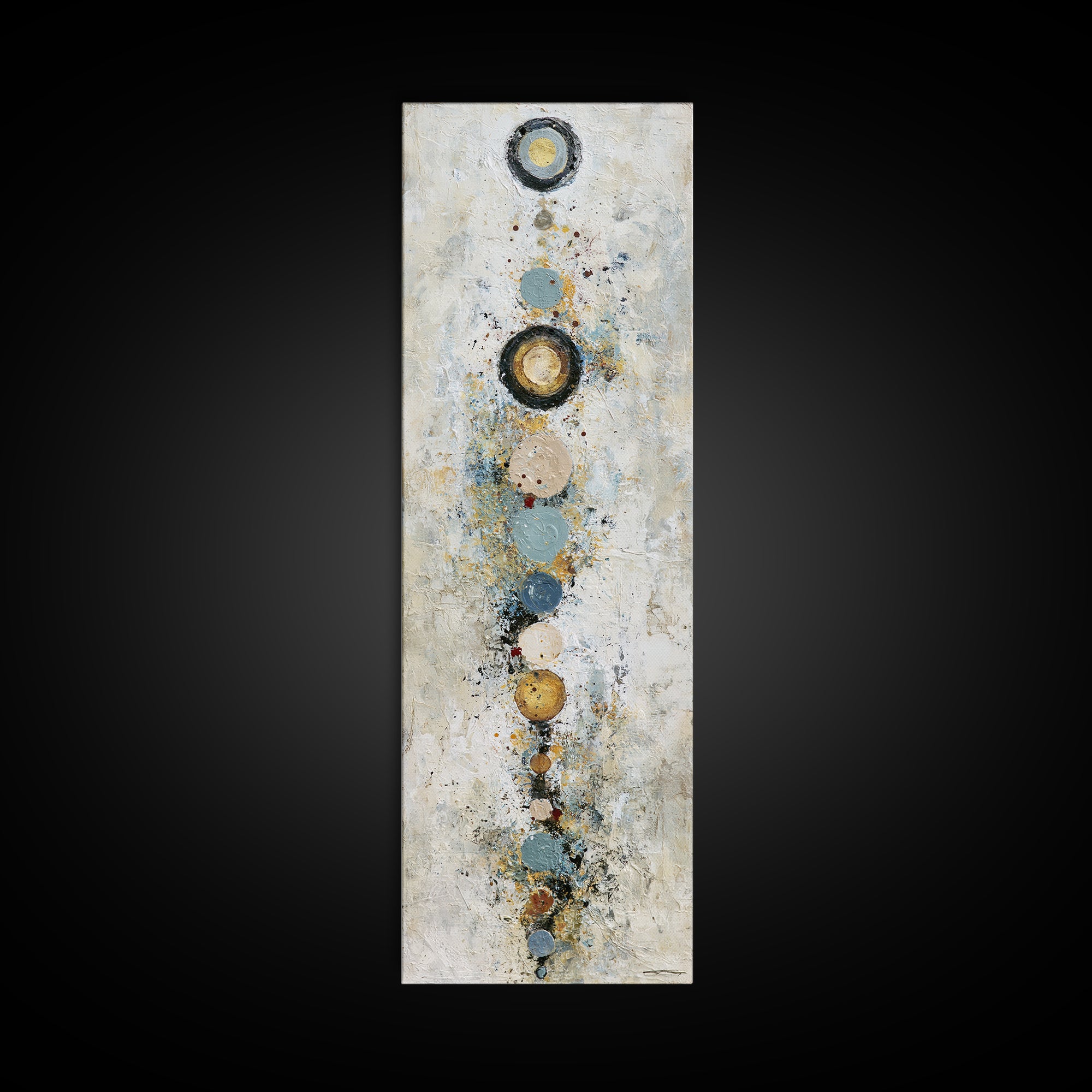 Chakra Inspired Figure in Soft Colors Framed Canvas Print, Spiritual Art, Canvas Wall Art, Living Room Decor, Fine Art, Spirit, SPI-1x3-91