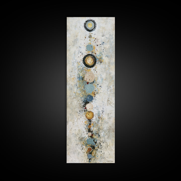 Chakra Inspired Figure in Soft Colors Framed Canvas Print, Spiritual Art, Canvas Wall Art, Living Room Decor, Fine Art, Spirit, SPI-1x3-91