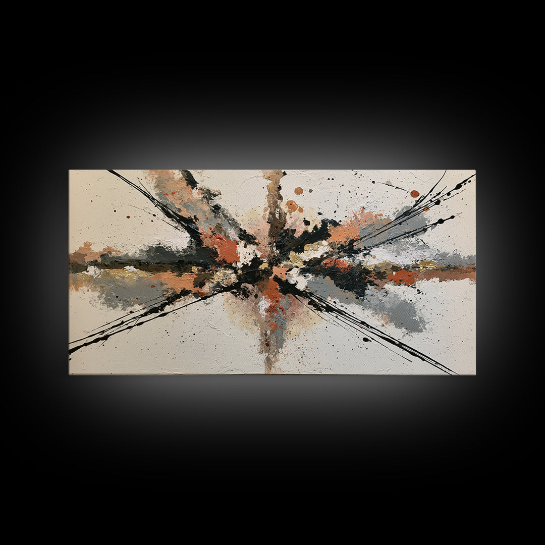Abstract Aura Portrait Framed Canvas Print, Spiritual Art, Boho Wall Art, Living Room Decor, Fine Art, Spirit, Modern Decor, SPI-2x1-84