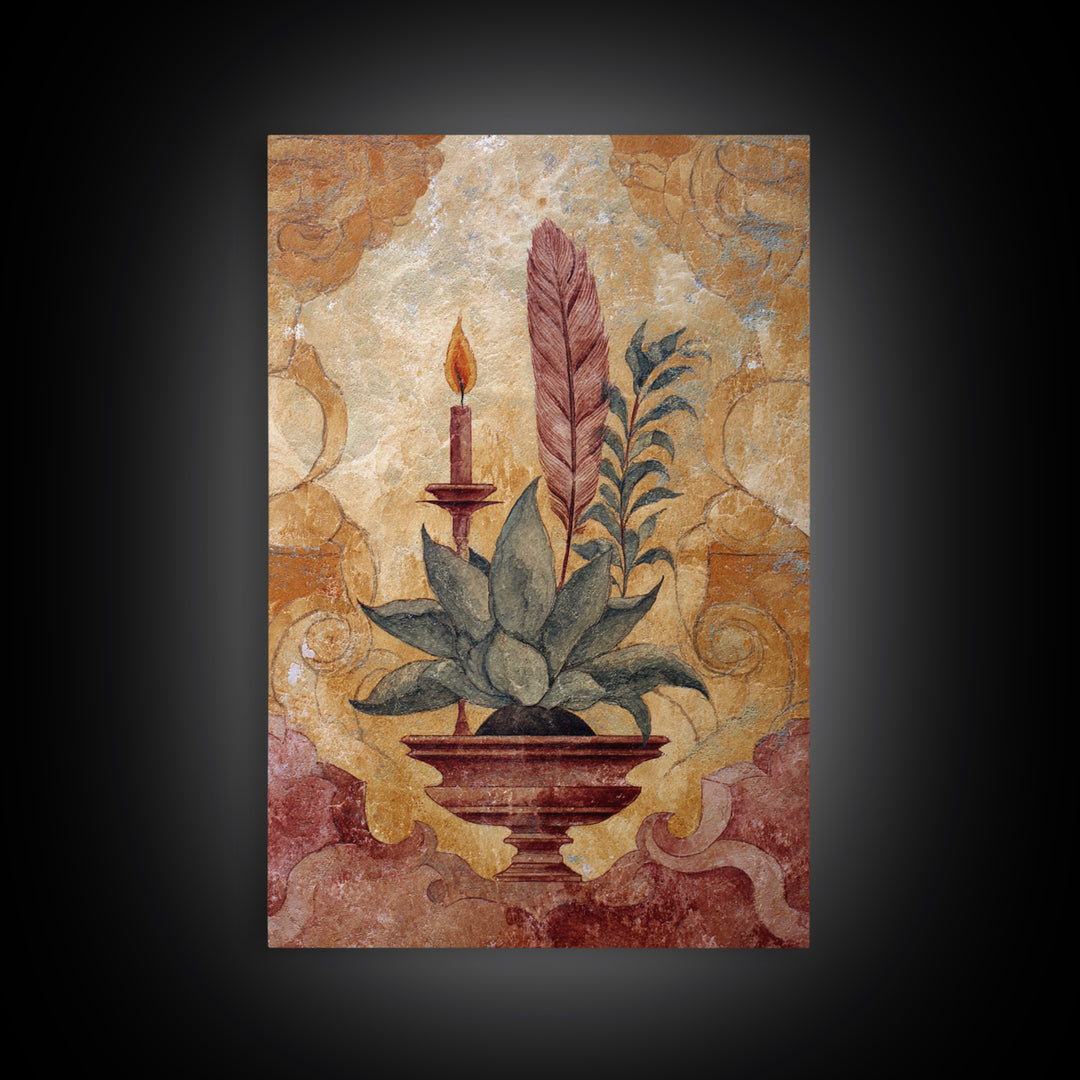 Tree of Life Framed Canvas Print, Spiritual Art, Black Art, Living Room Decor, Fine Art, Spirit, Christian Decor, Kids Room Art, SPI-2x3-34