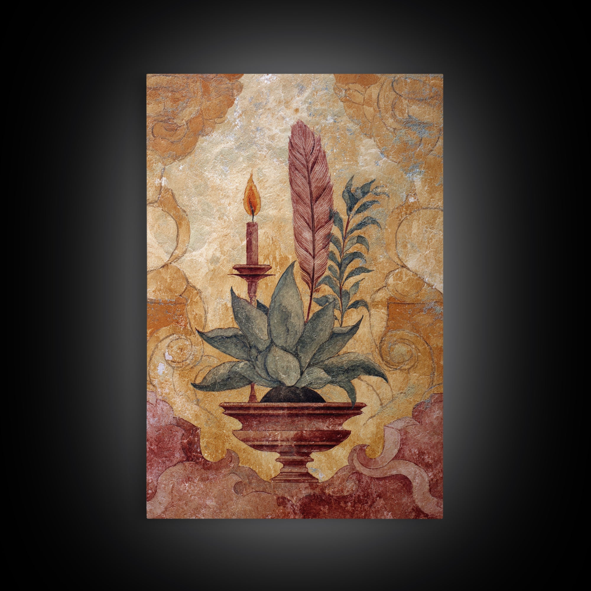 Tree of Life Framed Canvas Print, Spiritual Art, Black Art, Living Room Decor, Fine Art, Spirit, Christian Decor, Kids Room Art, SPI-2x3-34