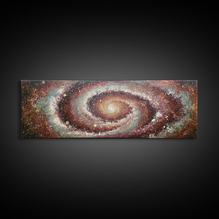 Spiral Galaxy as Soul Journey Metaphor Canvas Print, Spiritual Art, Minimalist Wall Art, Living Room Decor, Fine Art, Spirit, SPI-3x1-38