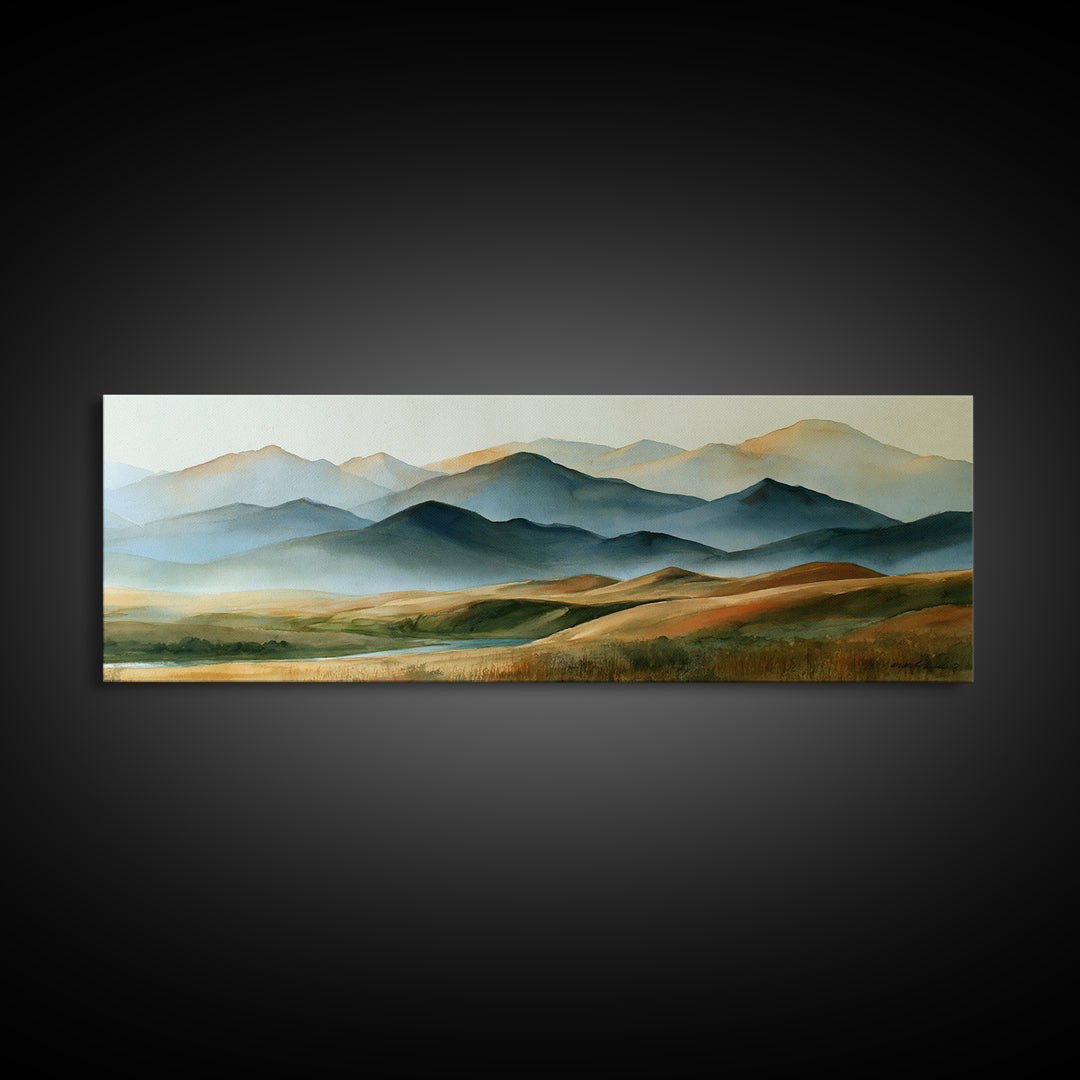 Mountain Sunrise as Awakening Symbol Canvas Print, Spiritual Art, Home Decor, Living Room Decor, Fine Art, Spirit, Wallart, SPI-3x1-85