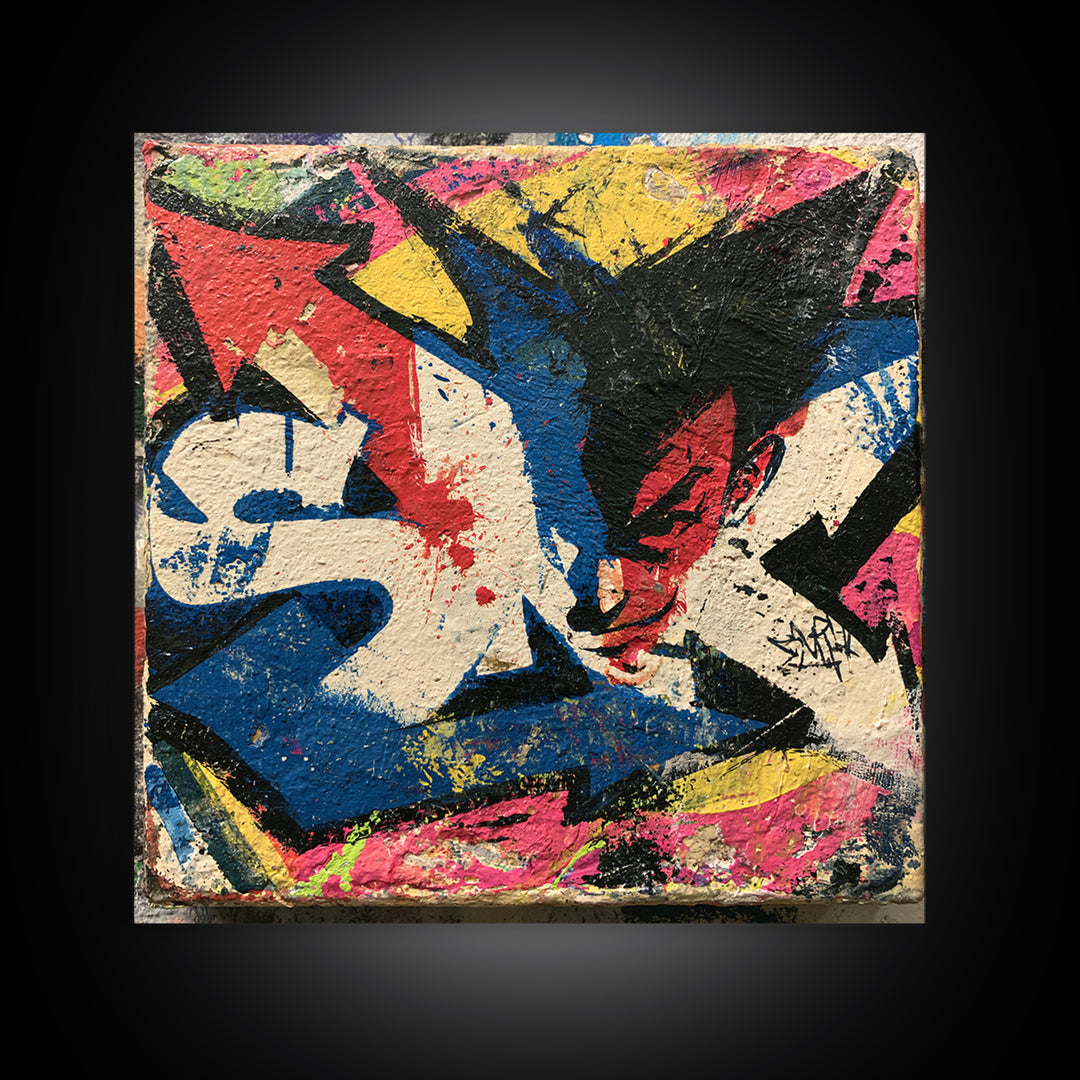 Wildstyle Arrows and Abstract Letter Forms Without Canvas Print, Street Art, Gallery Decor, Living Room Decor, Fine Art, Urban, STR-1x1-17