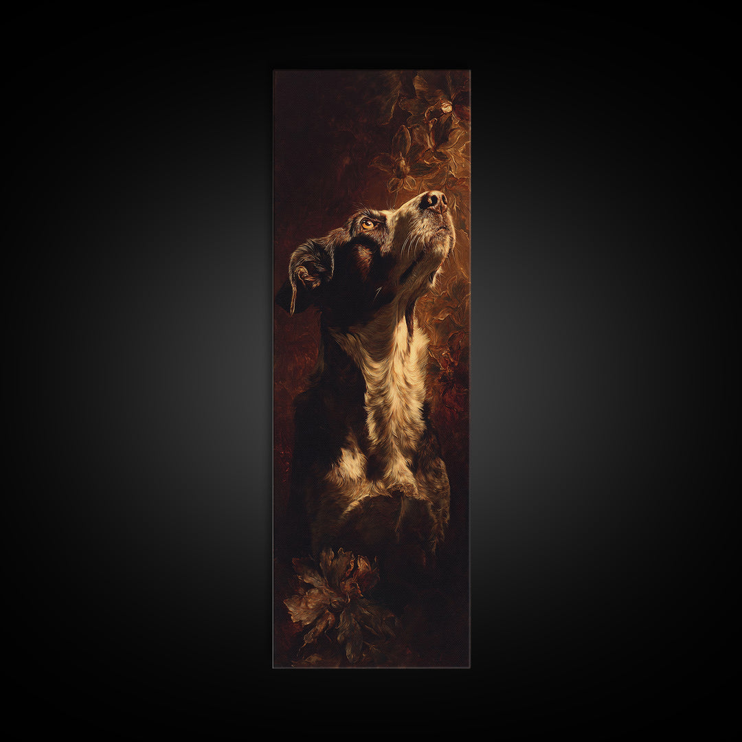 Hunting Dog Portrait Canvas Print, Traditional Art, Custom Art, Living Room Decor, Classic, Modern Decor, Fine Art Print, TRA-1x3-72