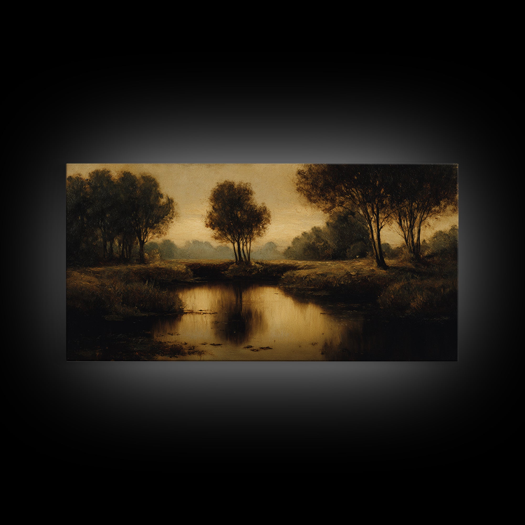 Classic Oil Painted Landscape Canvas Print, Traditional Art, Japanese Art, Living Room Decor, Fine Art, Classic, Gallery Decor, TRA-2x1-69