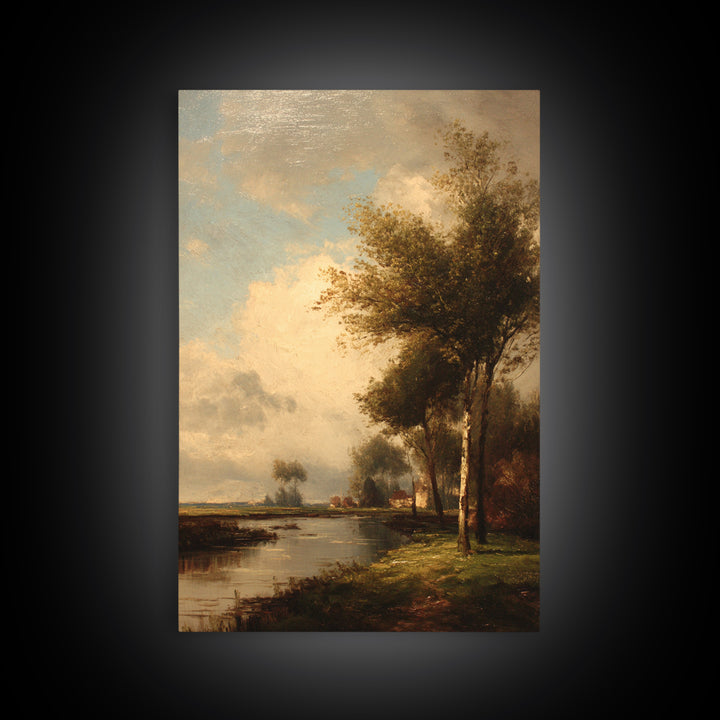 Classic Oil Painted Landscape Canvas Print, Traditional Art, Furry Art, Living Room Decor, Fine Art, Classic, Fine Art Print, TRA-2x3-81