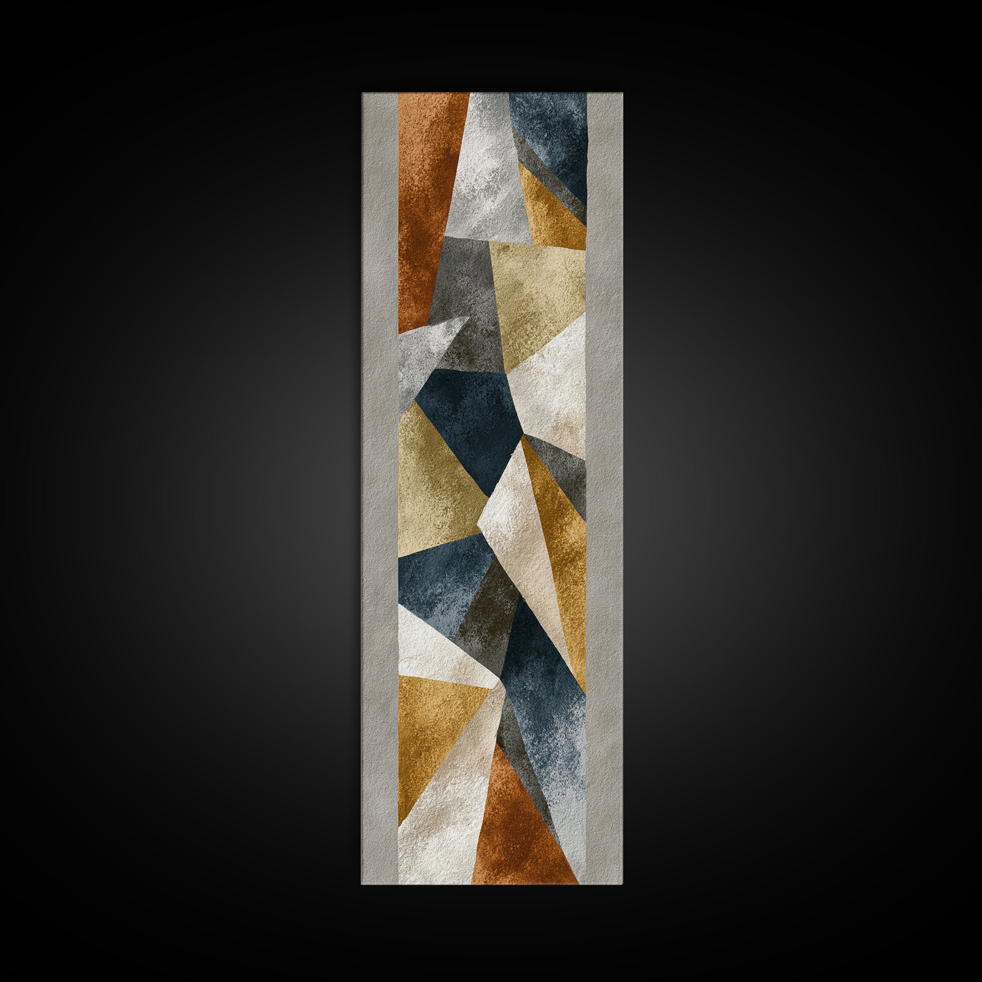 Earth Tone Geometric Pattern by Woven Cloth Canvas Print, Tribal Art, Living Room Decor, Abstract Art, Tribal, TRI-1x3-86