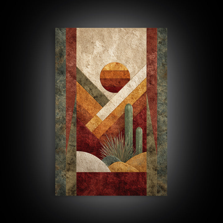 Desert Rhythm Pattern Canvas Print, Tribal Art, Unique Wall Art, Living Room Decor, Fine Art, Tribal, Abstract Print, TRI-2x3-54