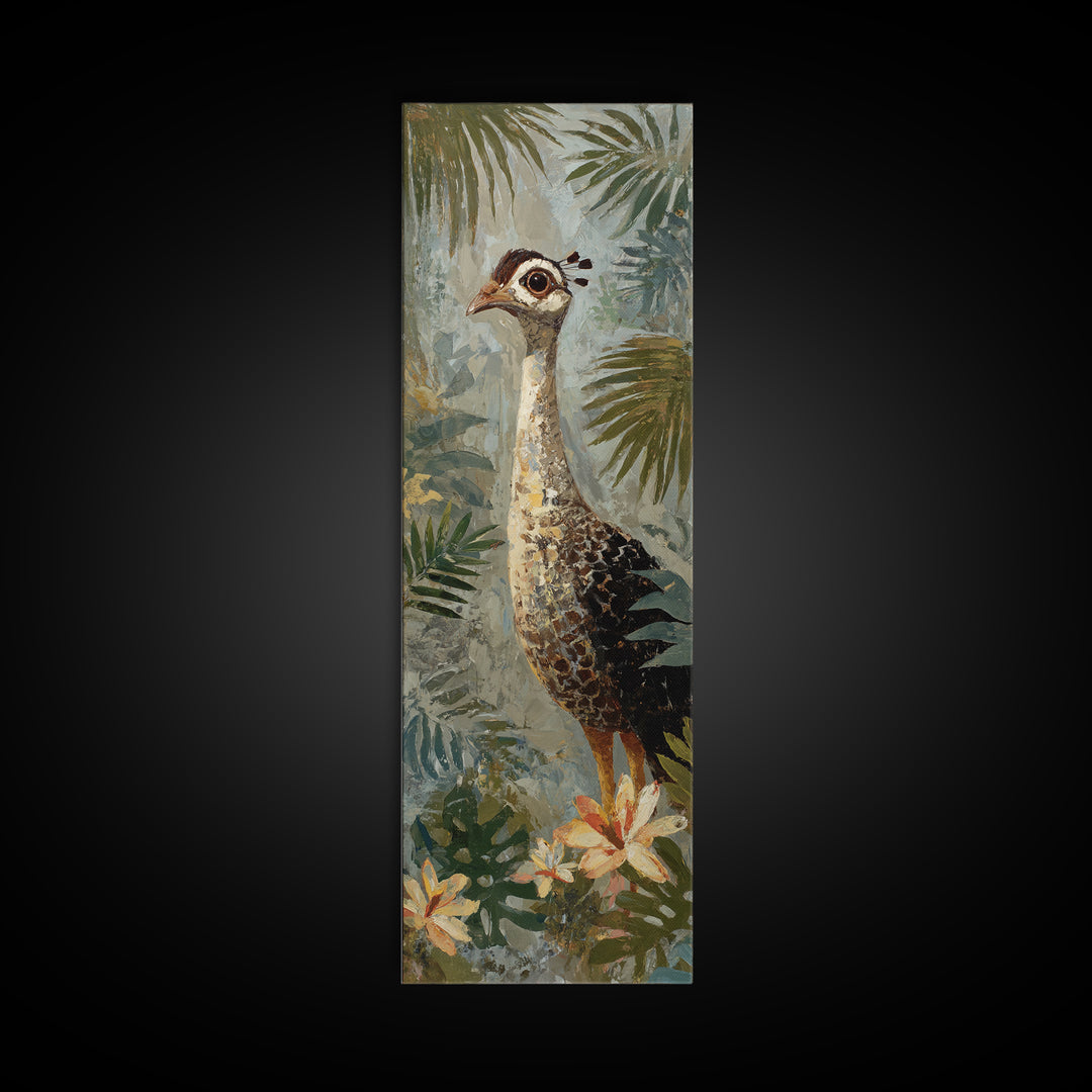 Colorful Jungle Bird Pattern Canvas Print, Tropical Art, Set of 3 Prints, Living Room Decor, Fine Art, Tropic, Botanical Art, TRO-1x3-56